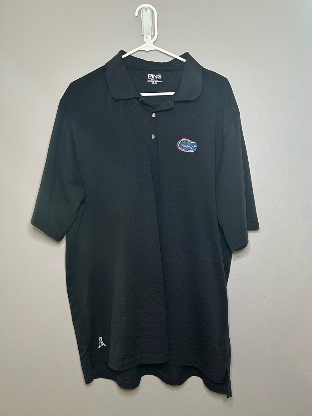 PING Florida Gators Black Men’s Polo with Multicolor Embroidered Patch